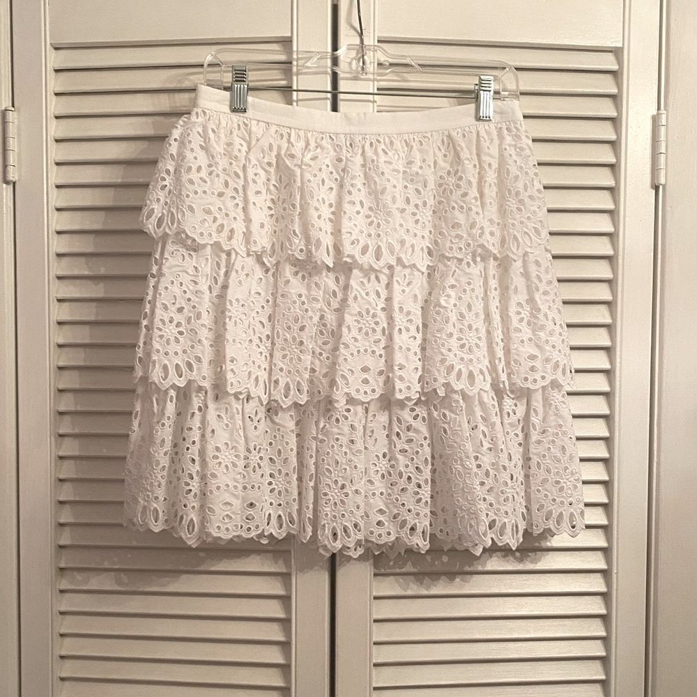 Michael Kors Collection eyelet skirt size 4 NWT